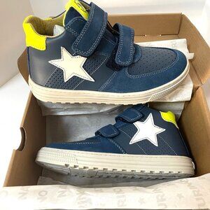 NATURINO BOY'S LEATHER SUEDE SHOES HIGH TOPS 32